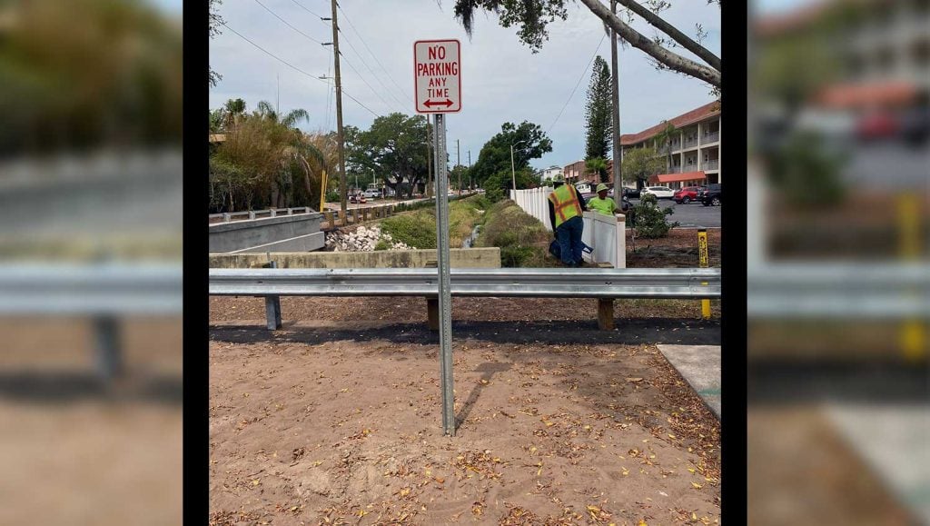 roadway signs at an intersection