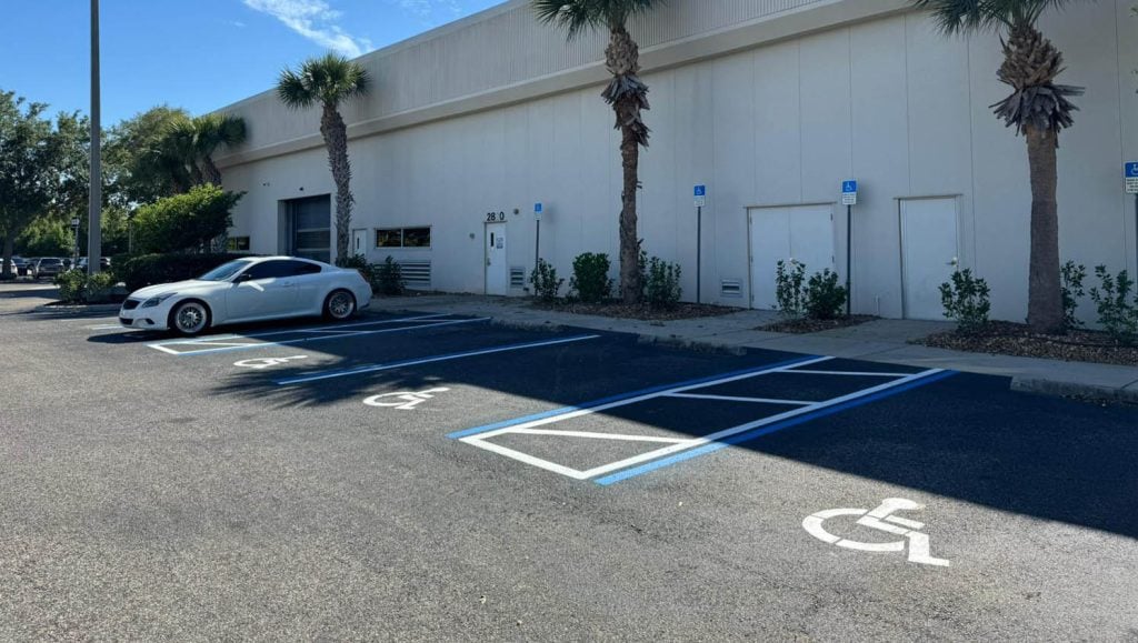 ada line striping project in tampa, fl