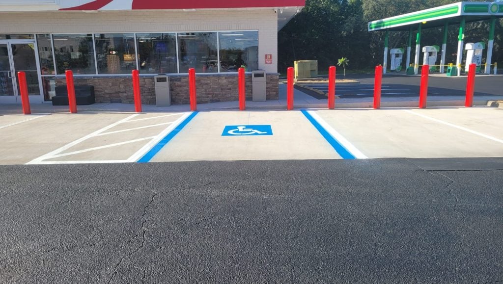 ada parking lot striping in kenneth city, fl