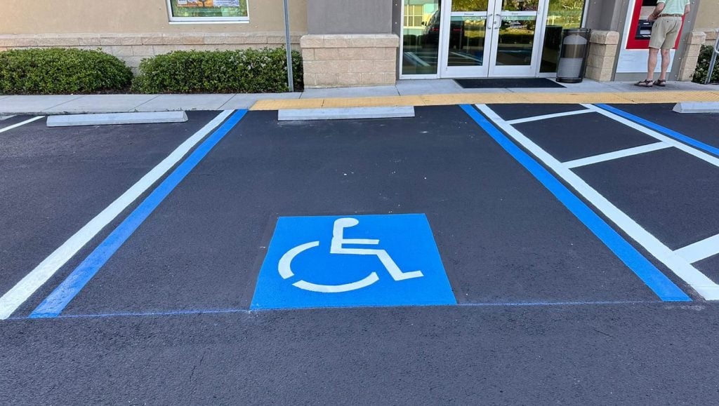 ADA parking striping in Clearwater, FL