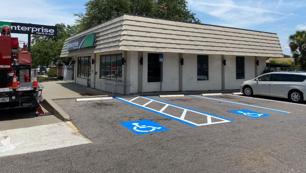 ada striping for lakeland, fl enterprise