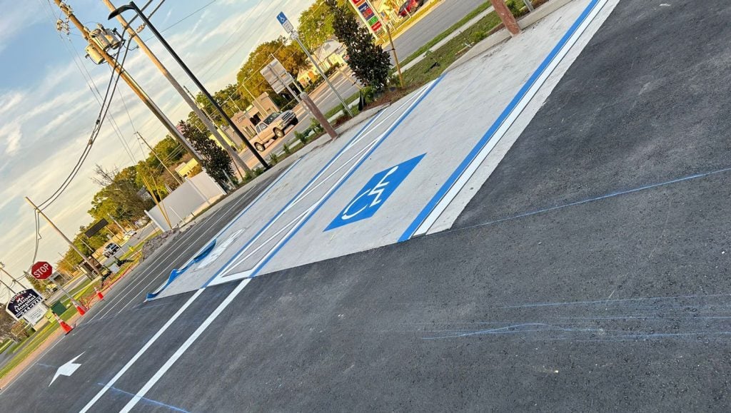 line striping project in St. Petersburg FL