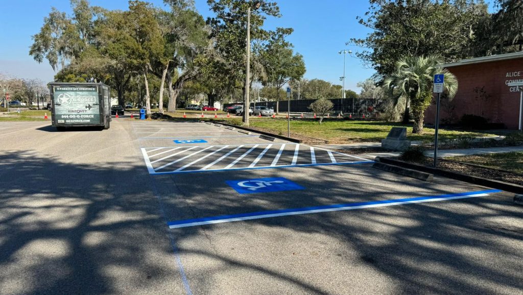 ADA striping project in Tampa, FL