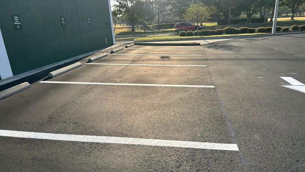 parking lot marking in Dunedin, FL