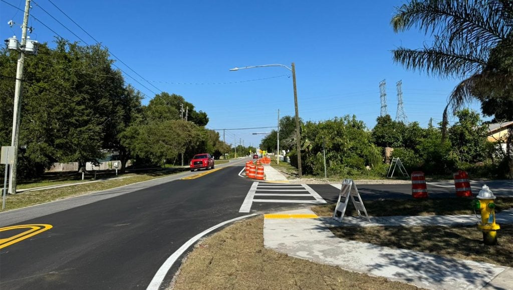 freshly painted lines for business in clearwater