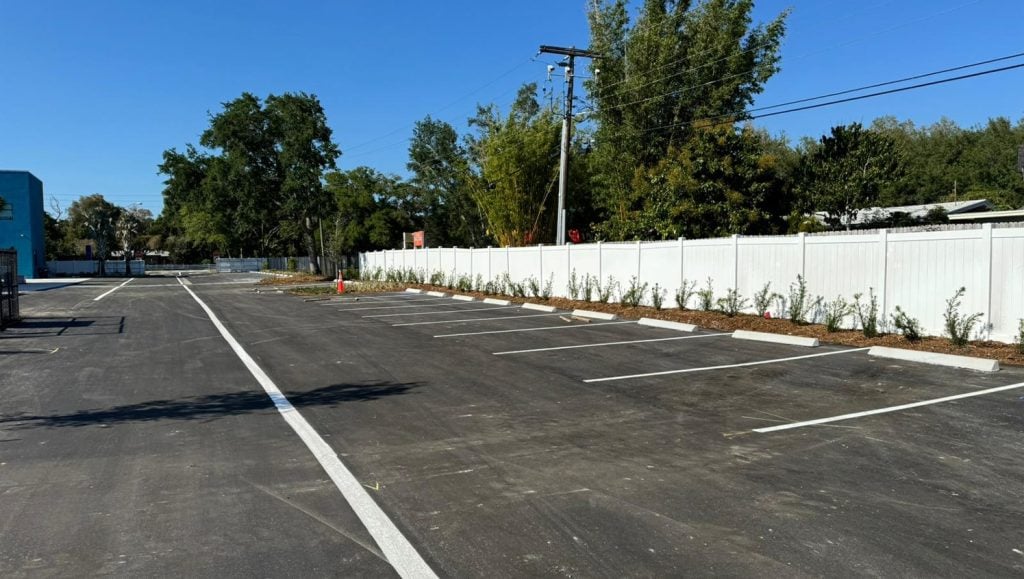 parking lot striping for business in clearwater