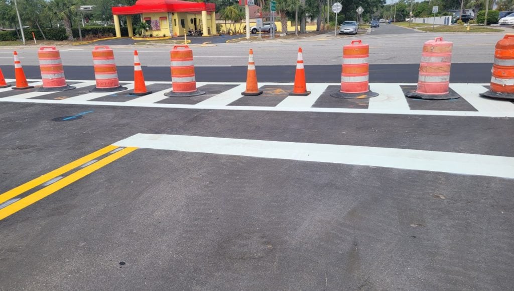 new thermoplastic markings