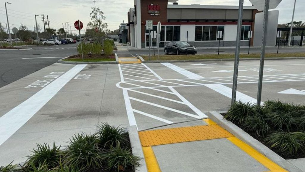 parking lot painting in Clearwater, FL