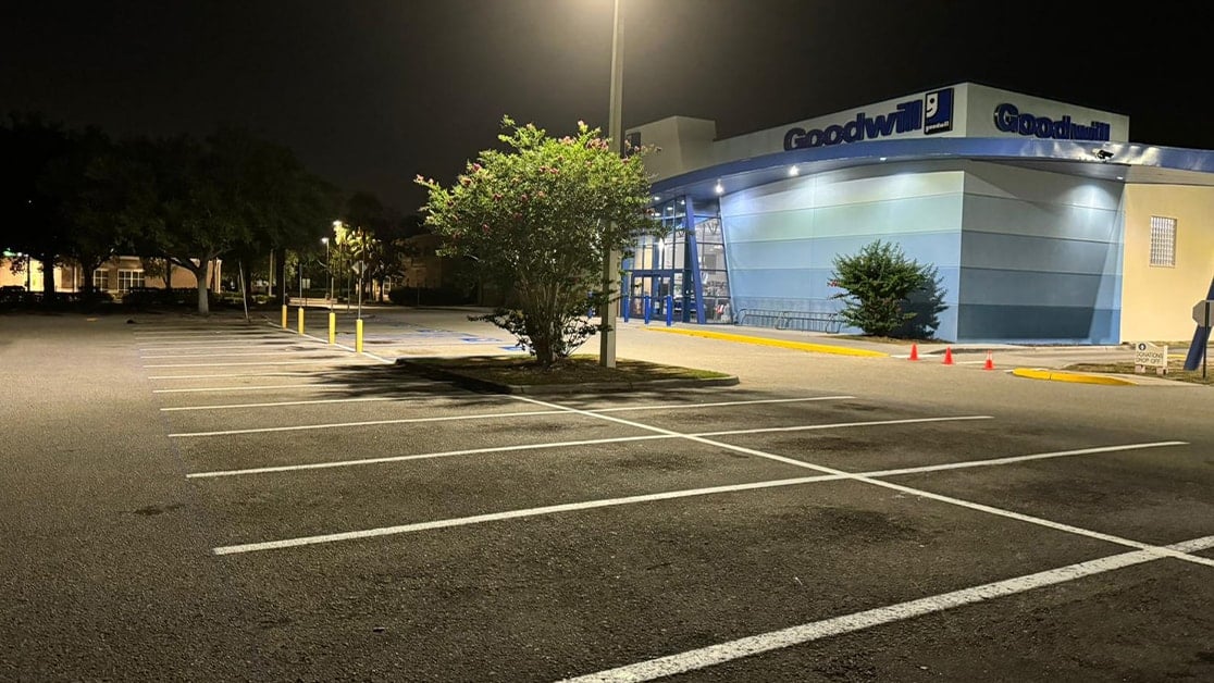 Line Striping for Brandon, FL Goodwill | G-FORCE™