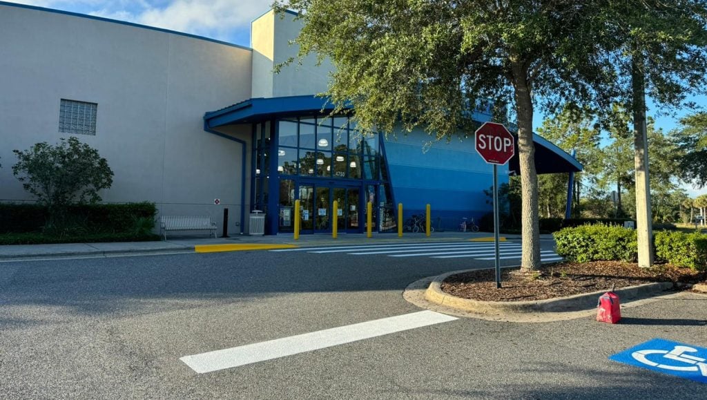 Goodwill parking lot