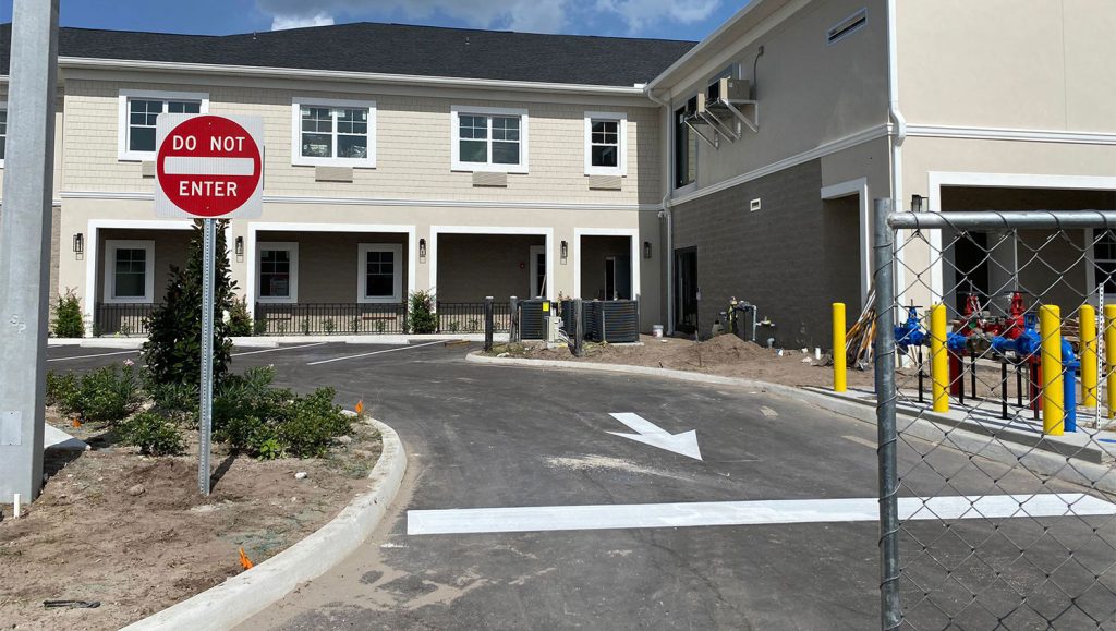 new parking layout in Odessa, FL
