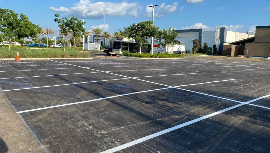 line striping in Sarasota, FL
