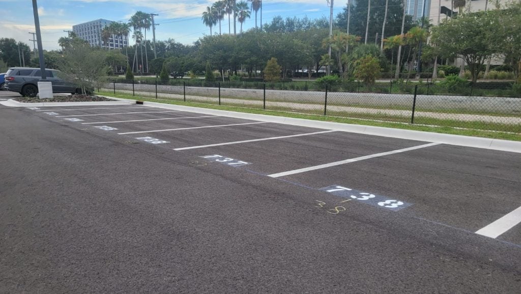 line striping in Tampa, FL