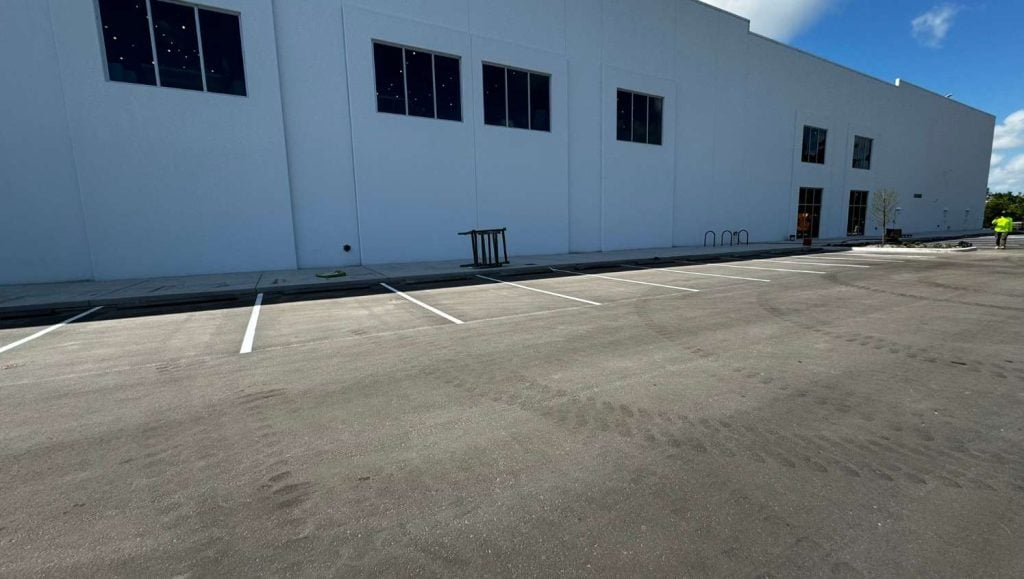wheel stop installation in Clearwater, FL