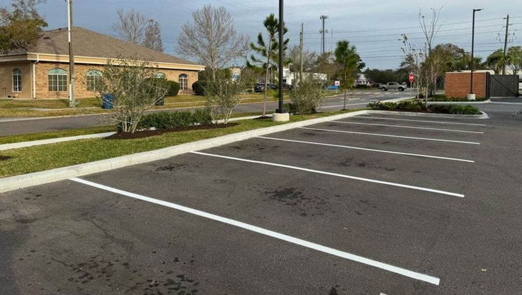 drive-thru striping in Clearwater, FL