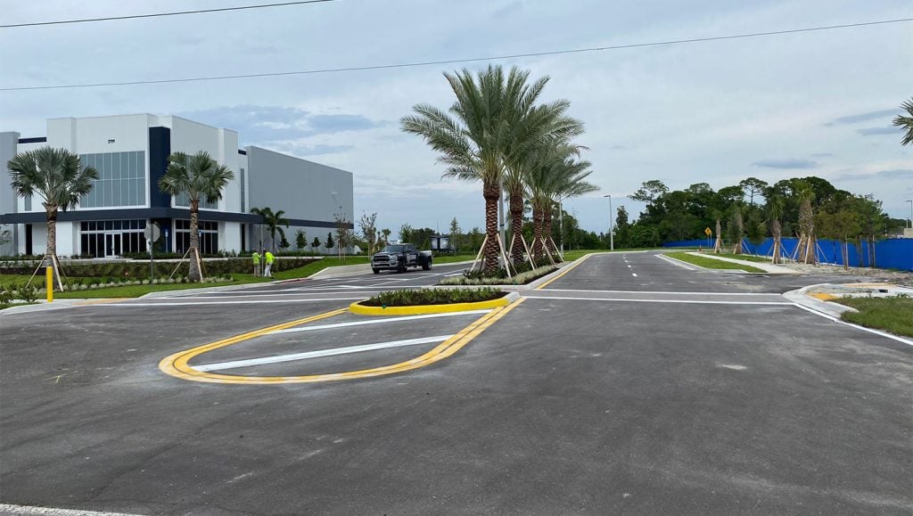 road marking in Tampa, FL