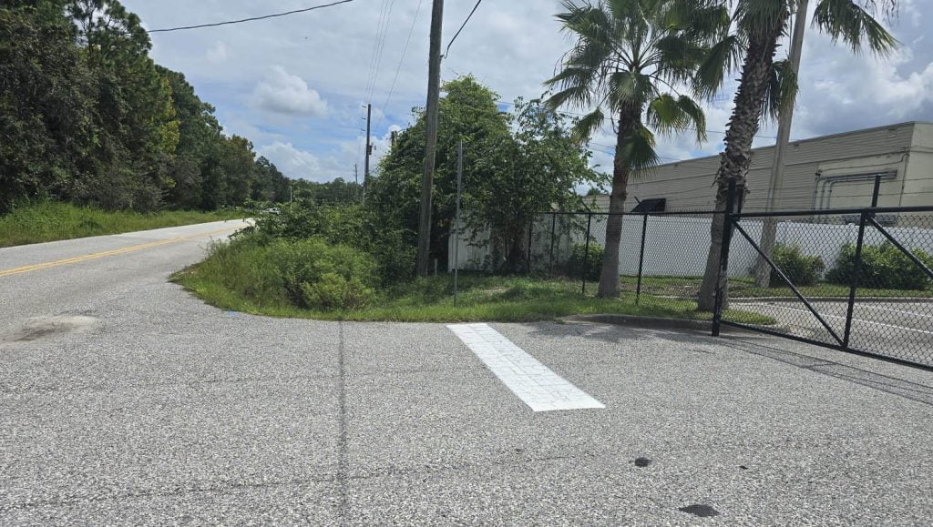 freshly painted parking spots for Jayco parking lot