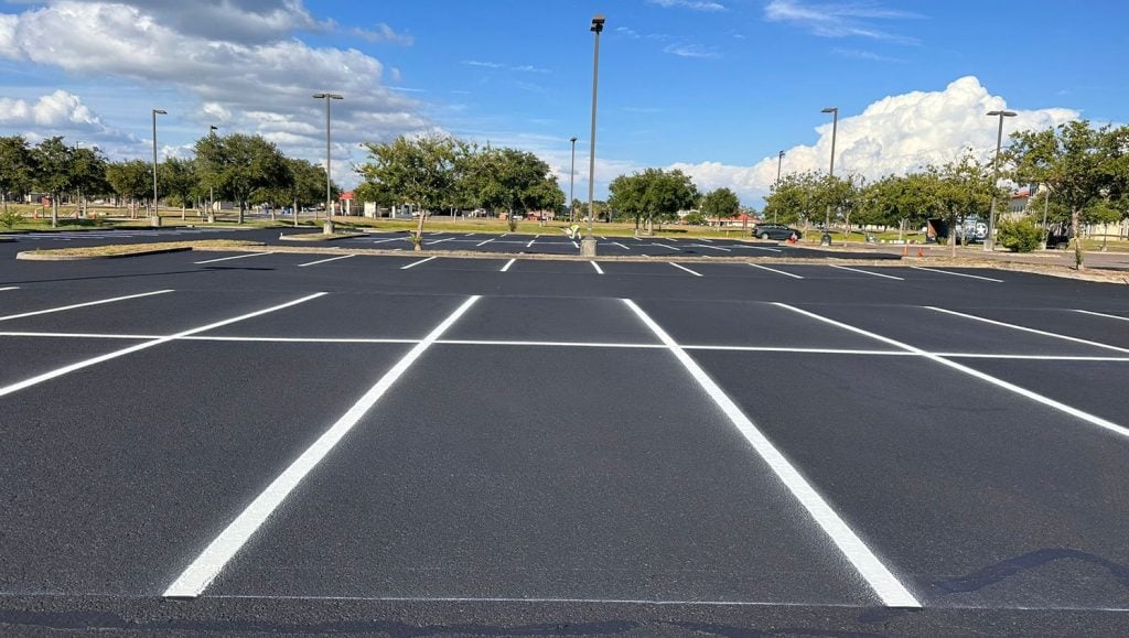machine sitting in MacDill AFB parking lot