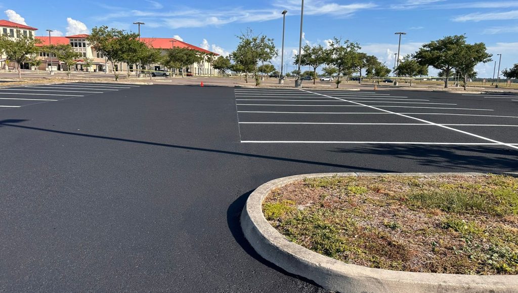 painted parking lot lines for MacDill AFB