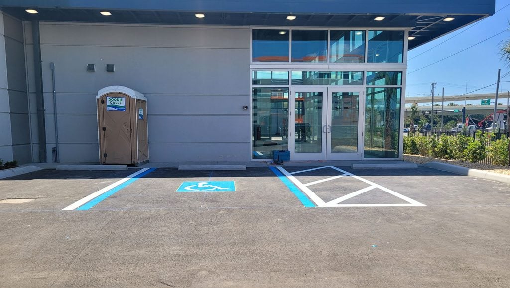 handicapped accessible parking stall