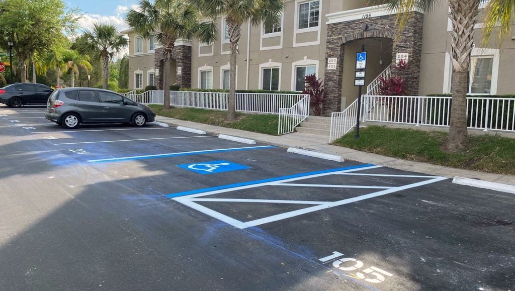 new ada-compliant parking