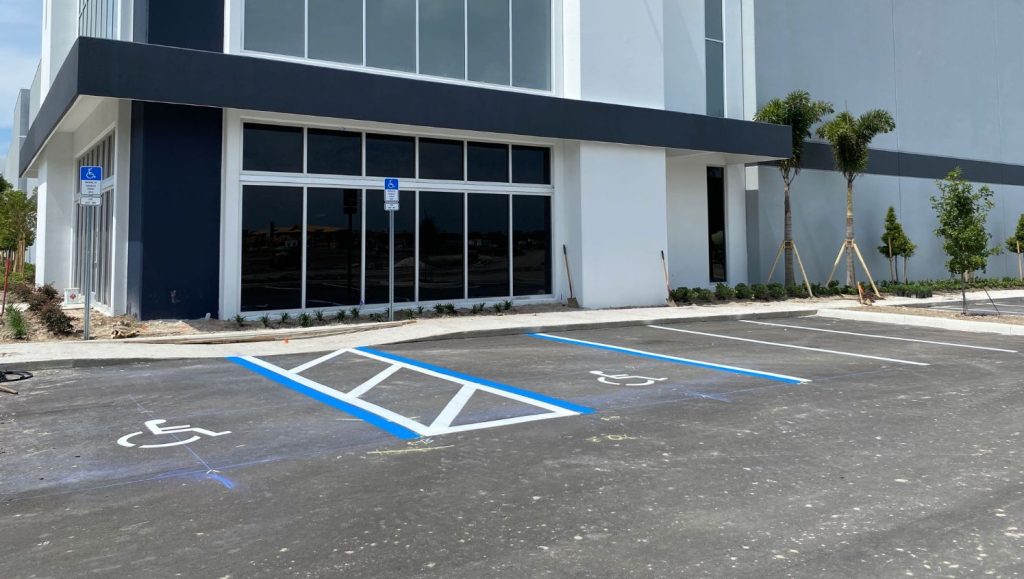 new ada markings for gateway industrial in st. petersburg, fl