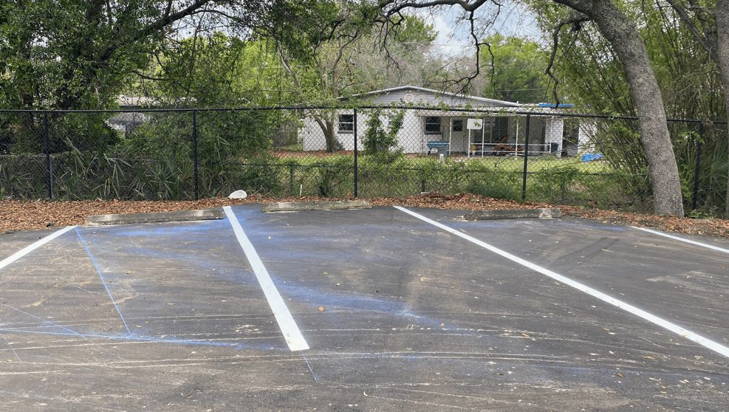new angled parking layout