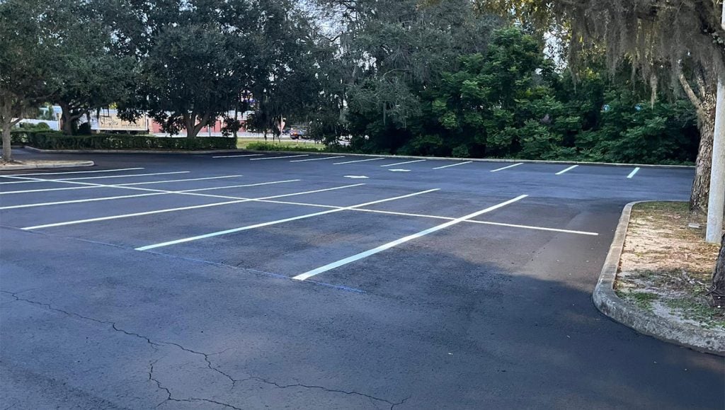 line striping job at goodwill in lakeland, fl