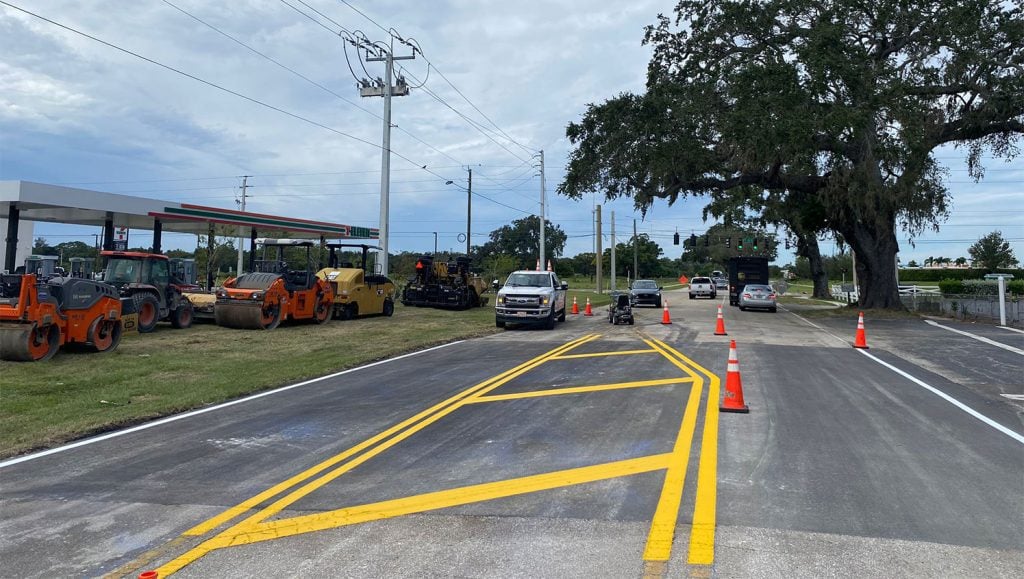 parking lot painting in Bradenton, FL