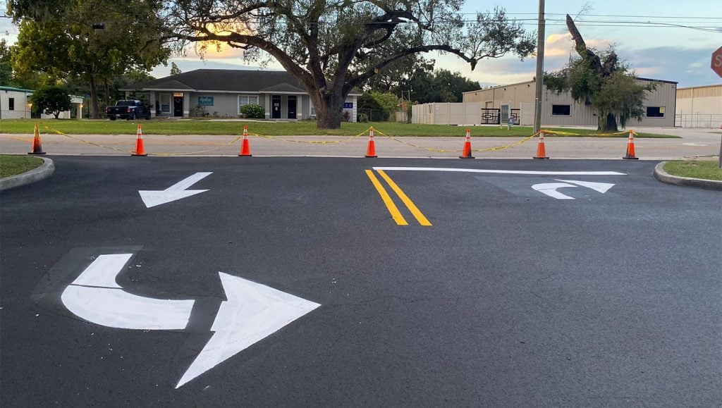 line striping in Lakeland, FL