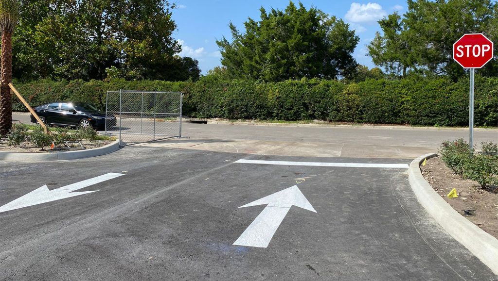 parking lot line striping in Odessa, FL