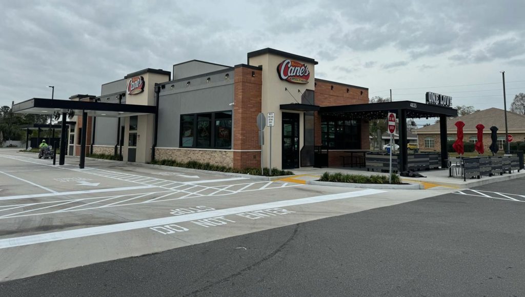 drive-thru markings in Clearwater, FL
