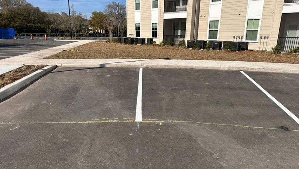 parking stall marking in Tampa, FL