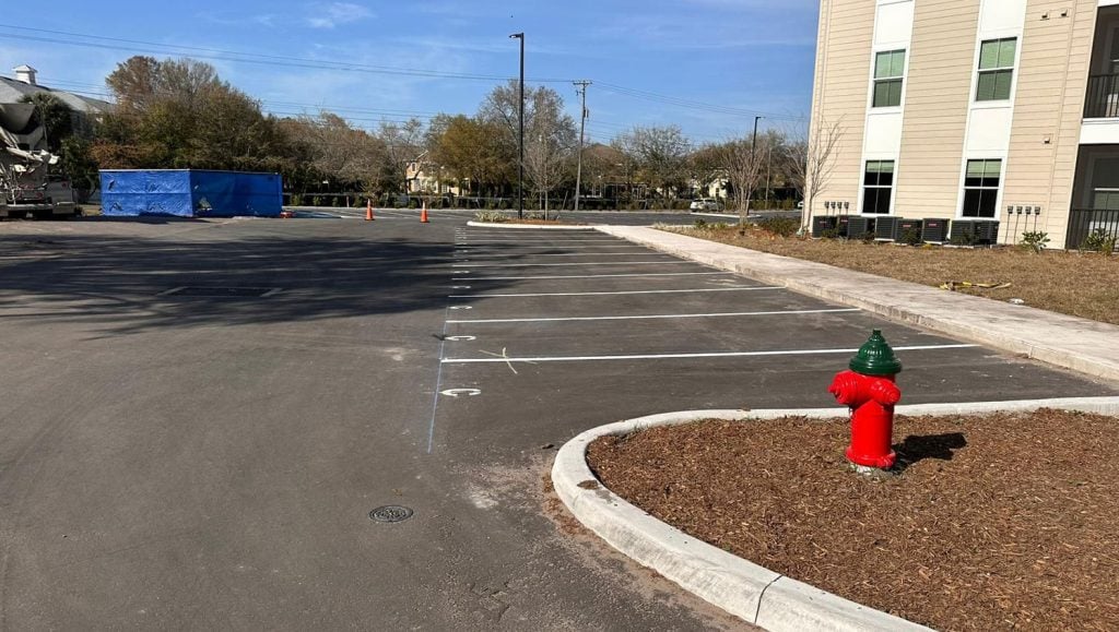 parking space striping in Tampa, FL