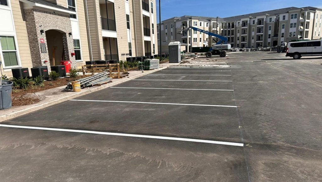 parking space painting in Tampa, FL