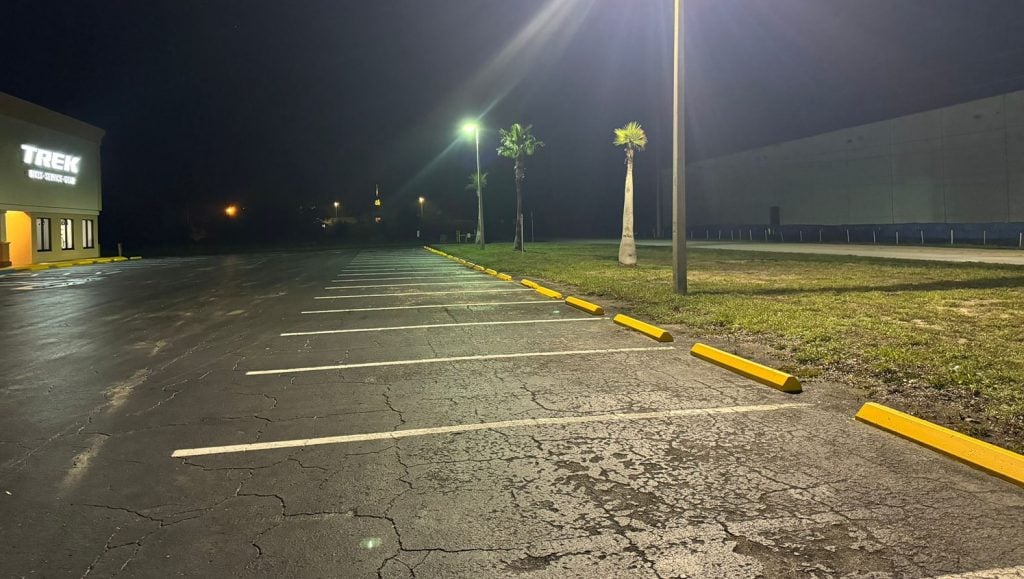 freshly painted lines and ada compliance parking spots