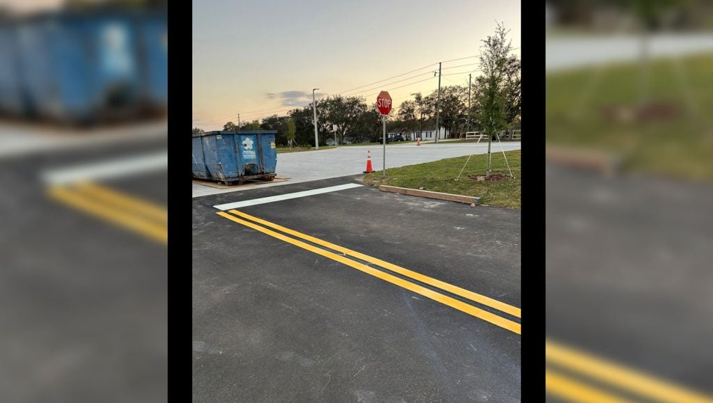 thermoplastic parking lot markings in St. Petersburg, FL