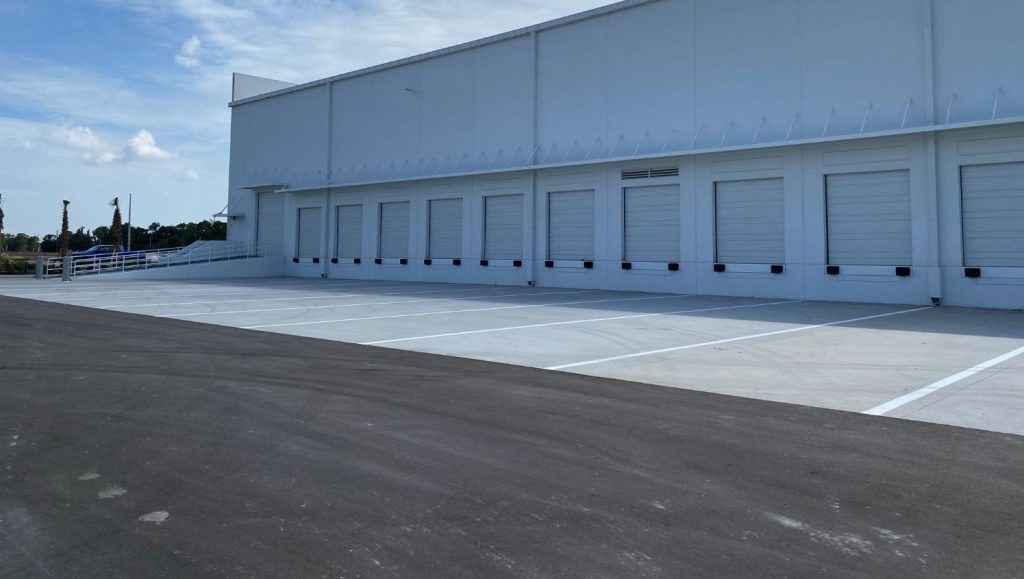 truck stall markings for gateway industrial in st. petersburg, fl