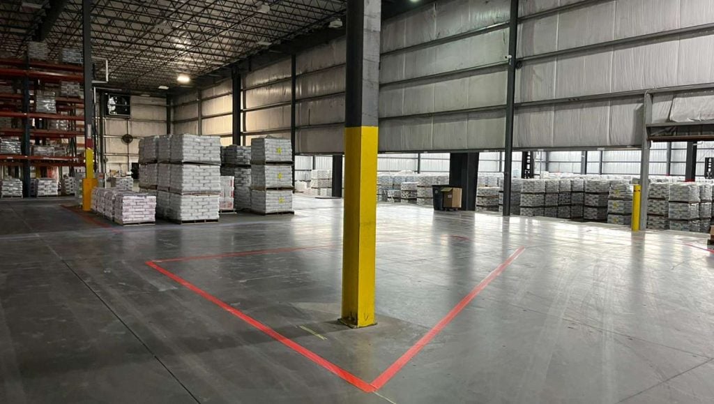 warehouse striping in wildwood, fl