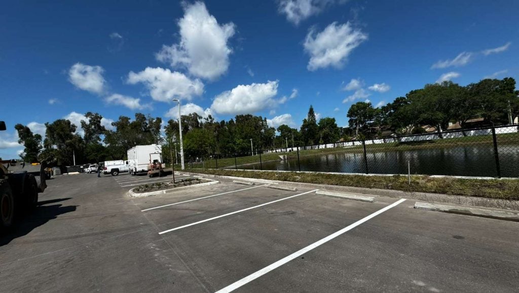 parking stop installation in Clearwater, FL