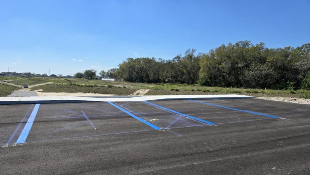 parking lot painting for new development