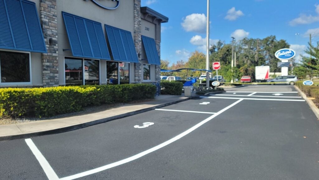 Culver's drive thru freshly painted
