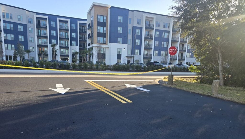 Hotel Parking Lot freshly painted
