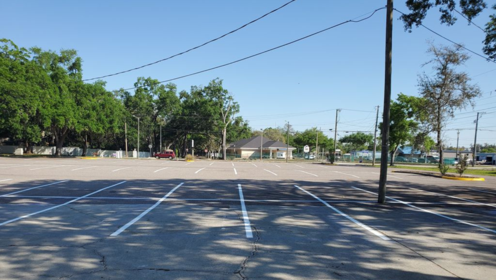 Line Striping Project for Office Building in Tampa, FL