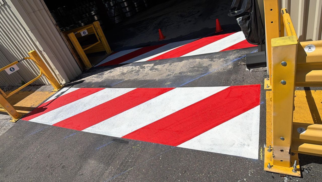 Line Striping for a Warehouse in Tampa, FL