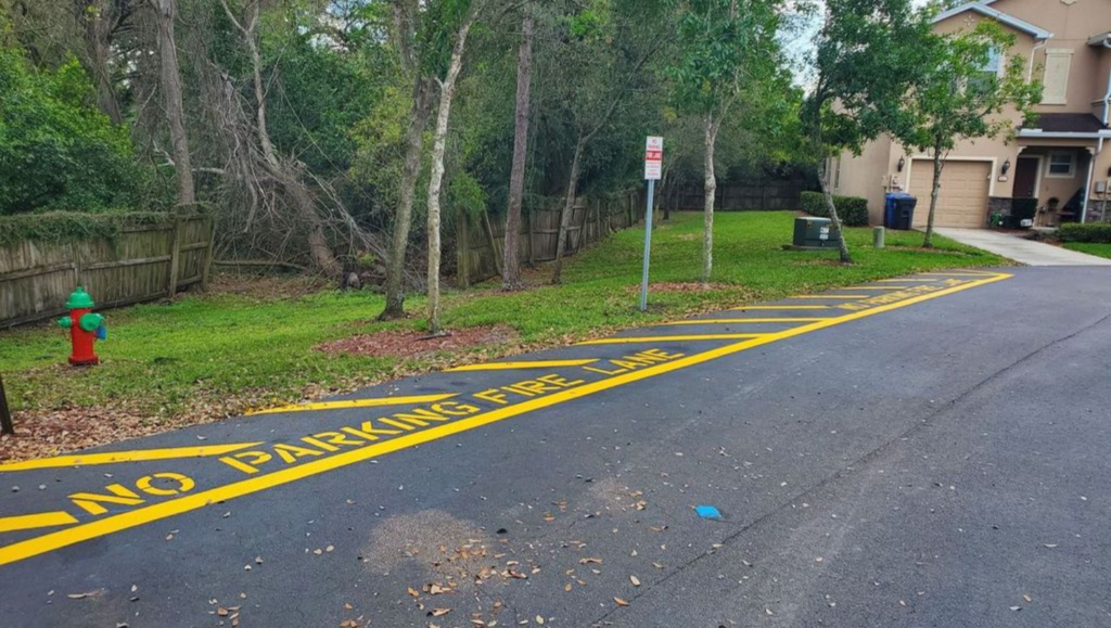 Results Line Striping for Aparments G-FORCE Tampa, FL