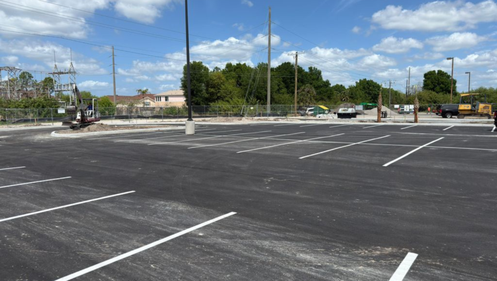 Line Striping Marking for Eisenhower Middle School in Gibsonton, FL