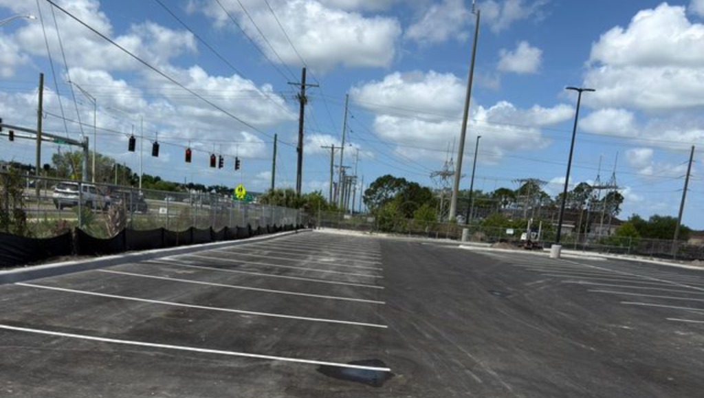 Striping Painting for Eisenhower Middle School in Gibsonton, FL