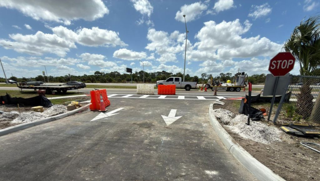 Striping Project for Eisenhower Middle School in Gibsonton, FL