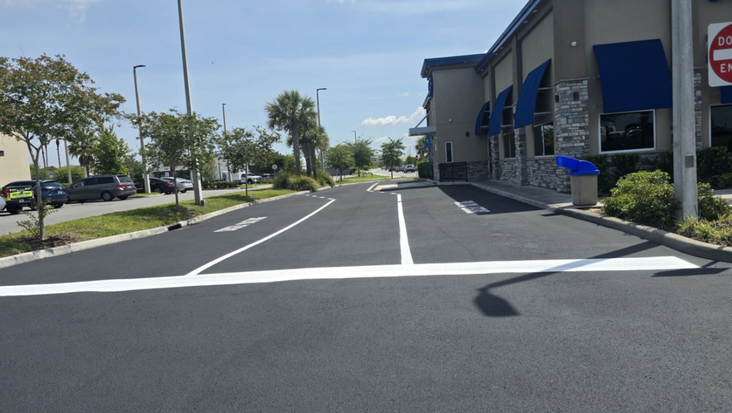 Line Striping Project for Culver's in Davenport, FL